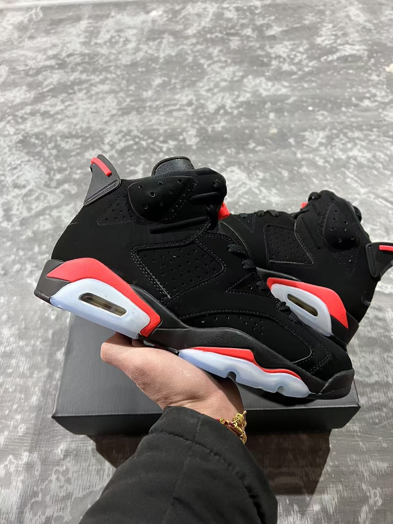 F2-Air Jordan 6 OG quotBlack Infraredquot38466406040-475 - Image 1