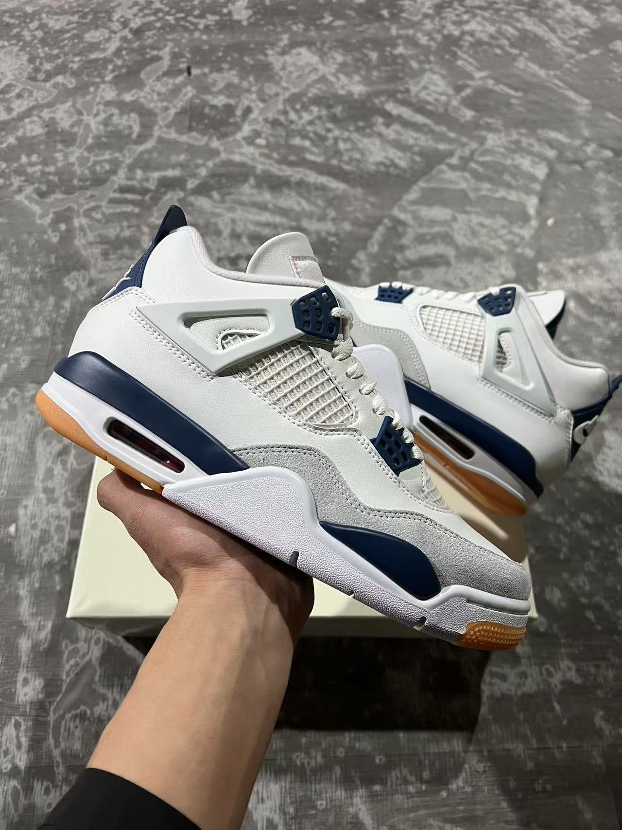 C-Nike SB x Air Jordan 4 quotNavyquot DR5415-100 - Image 1