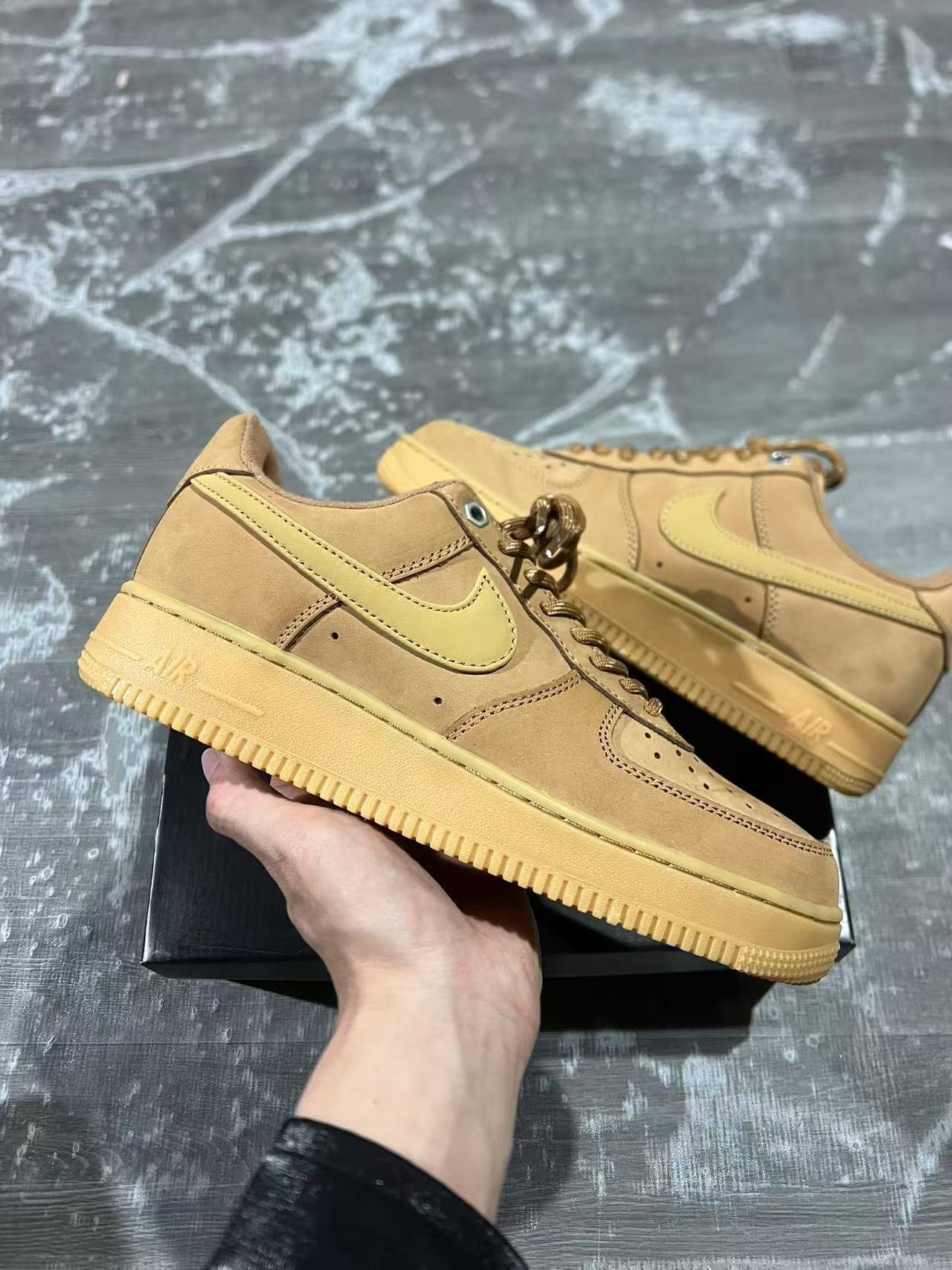 F2-Nike AF1 Wheat Item No. CJ9179-200 Size 36-47 - Image 1
