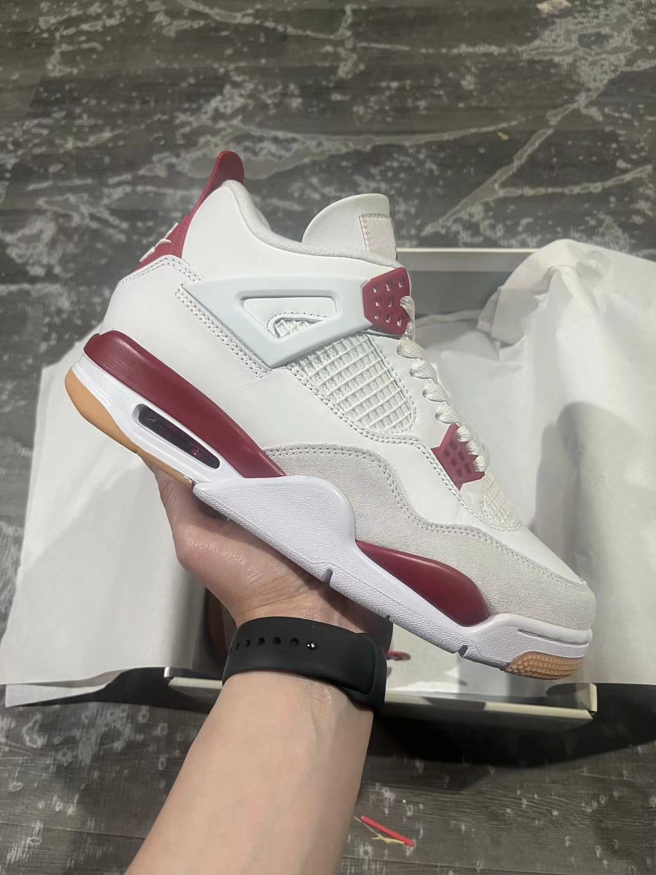 97-Nike SB x Air Jordan 4 Varsity RedDR5415-10636-485 - Image 1
