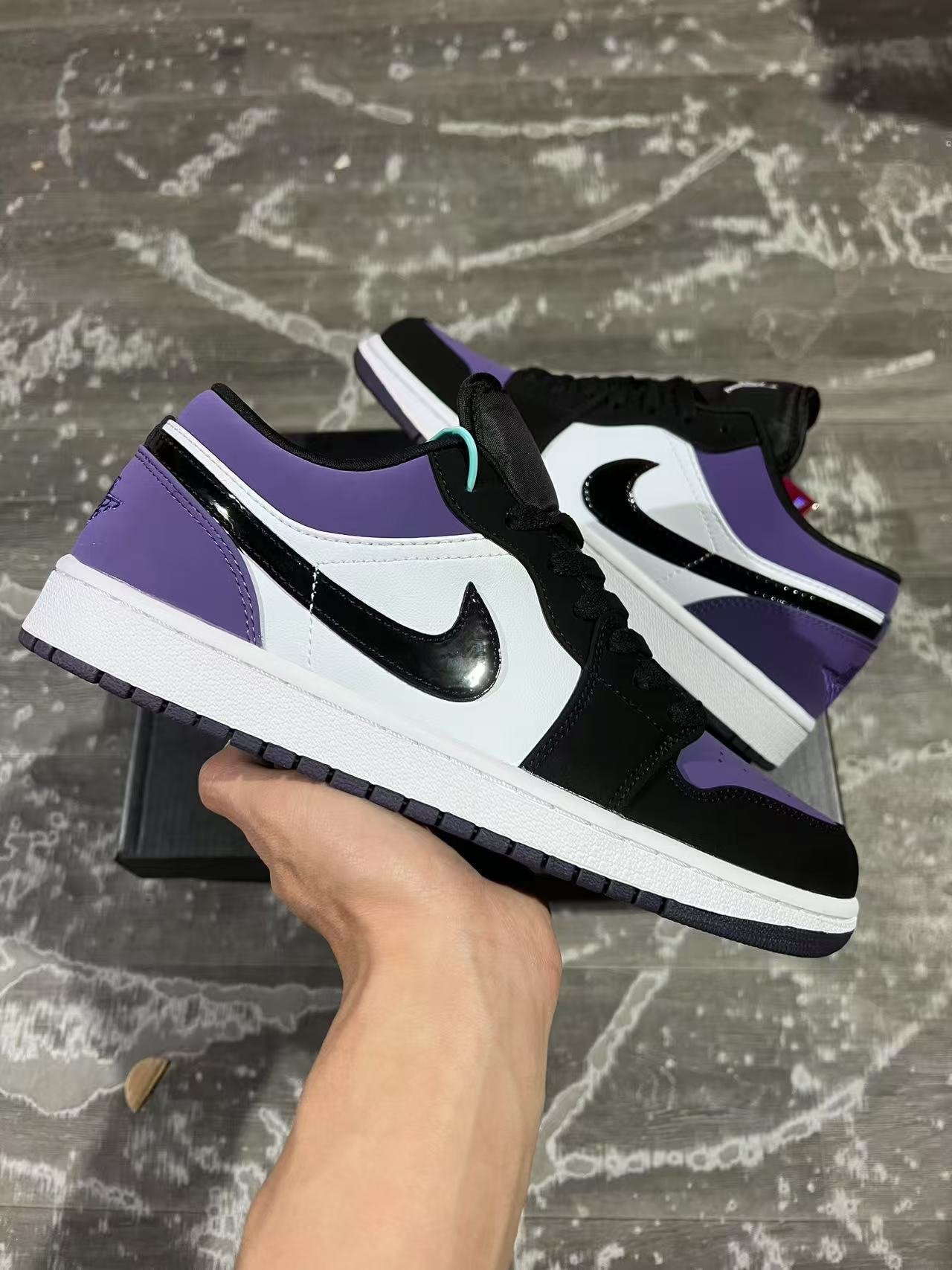 Y3-Air Jordan 1 Low Court Purple553558-125 - Image 1