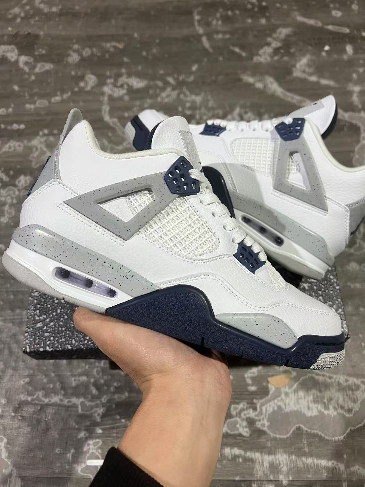 JS-Air Jordan 4 Midnight Navy DH6927-140 - Image 1