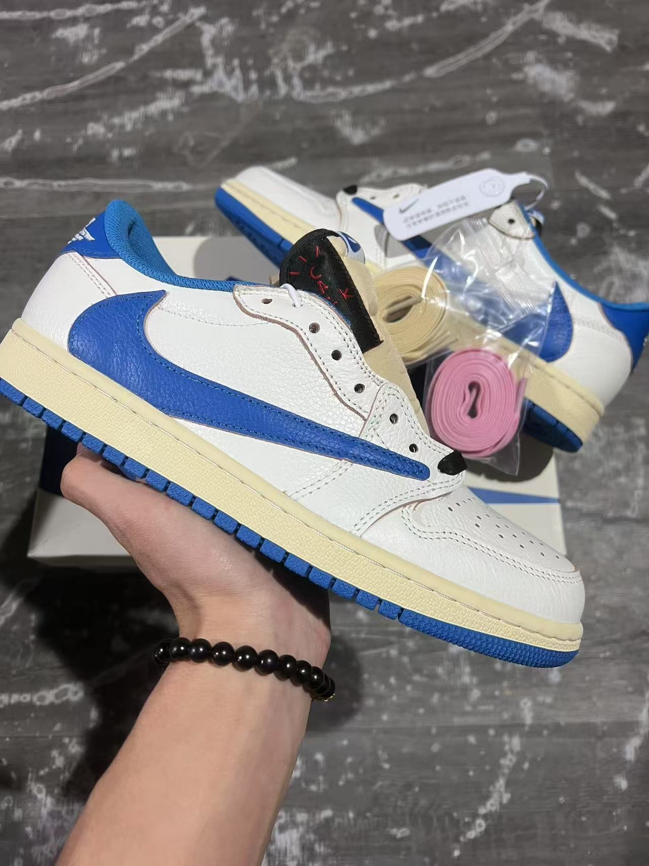97-Travis Scott x Fragment x Air Jordan 1 Low OGDM7866-104 - Image 1