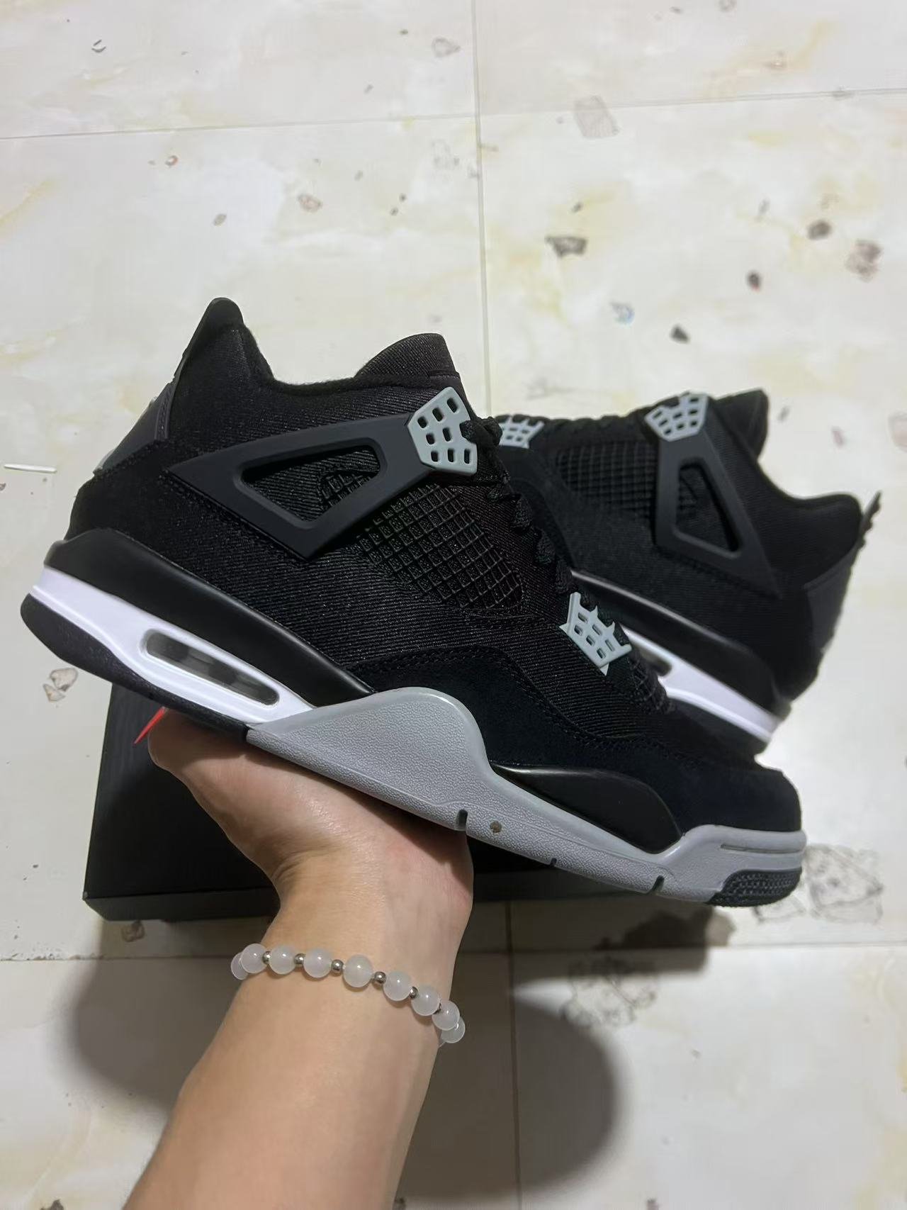 2f160-Air Jordan 4 quotBlack CanvasquotDH7138-00640-47 - Image 1