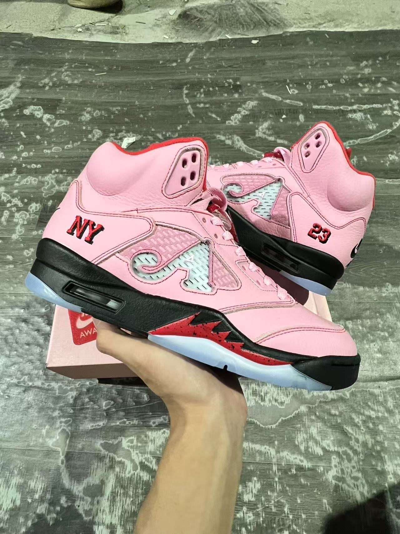 F1-Awake NY x Air Jordan 5 Arctic Pink DV4982-60040-475 - Image 1