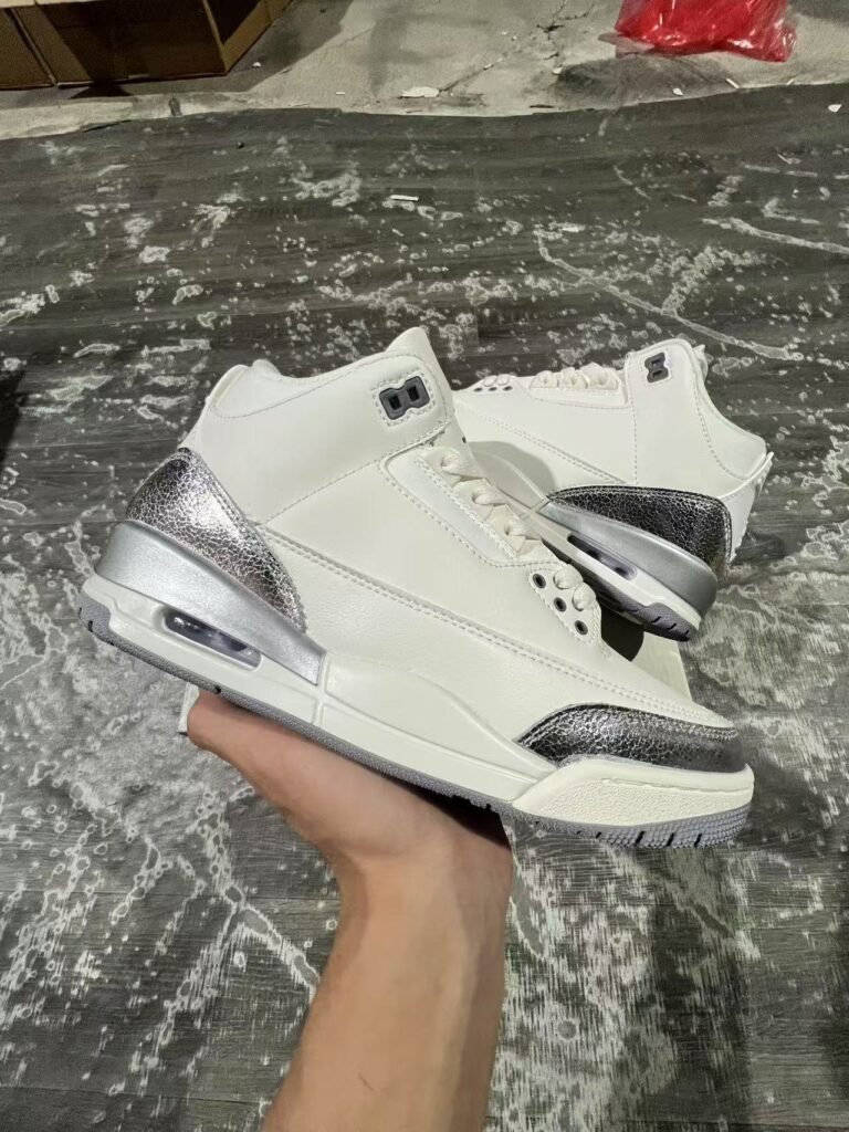 L-Air Jordan 3 Metallic Silver CK9246-100