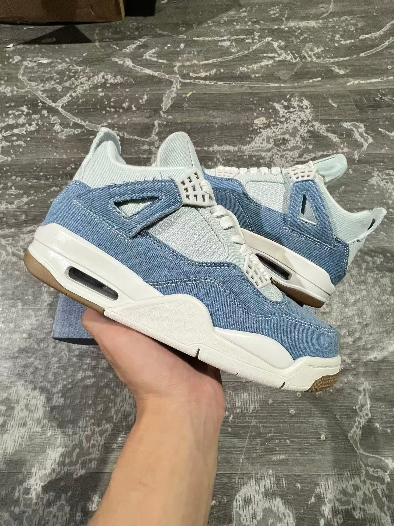 80-Air Jordan 4 quotWorn BluequotIB6716-10036-48 - Image 1