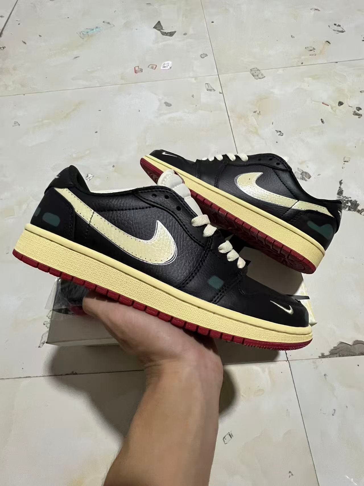 X2-Nigel Sylvester x Jordan Air Jordan 1 Low OG Nitro quotBetter With TimequotIB8958-00136-47 - Image 1