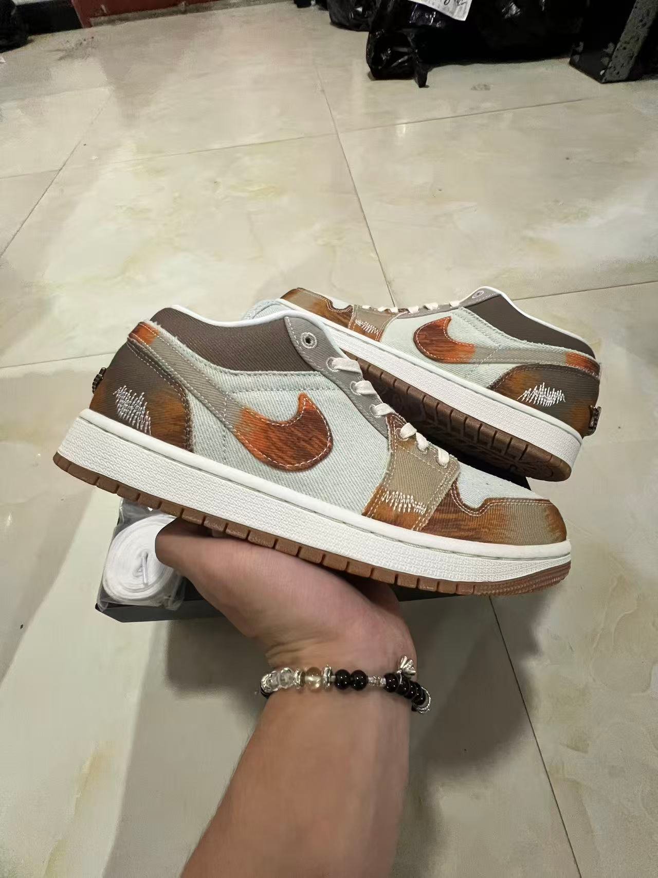 F-Air Jordan 1 Low SE Multi-Color DistressedIM6664-99136-46 - Image 1
