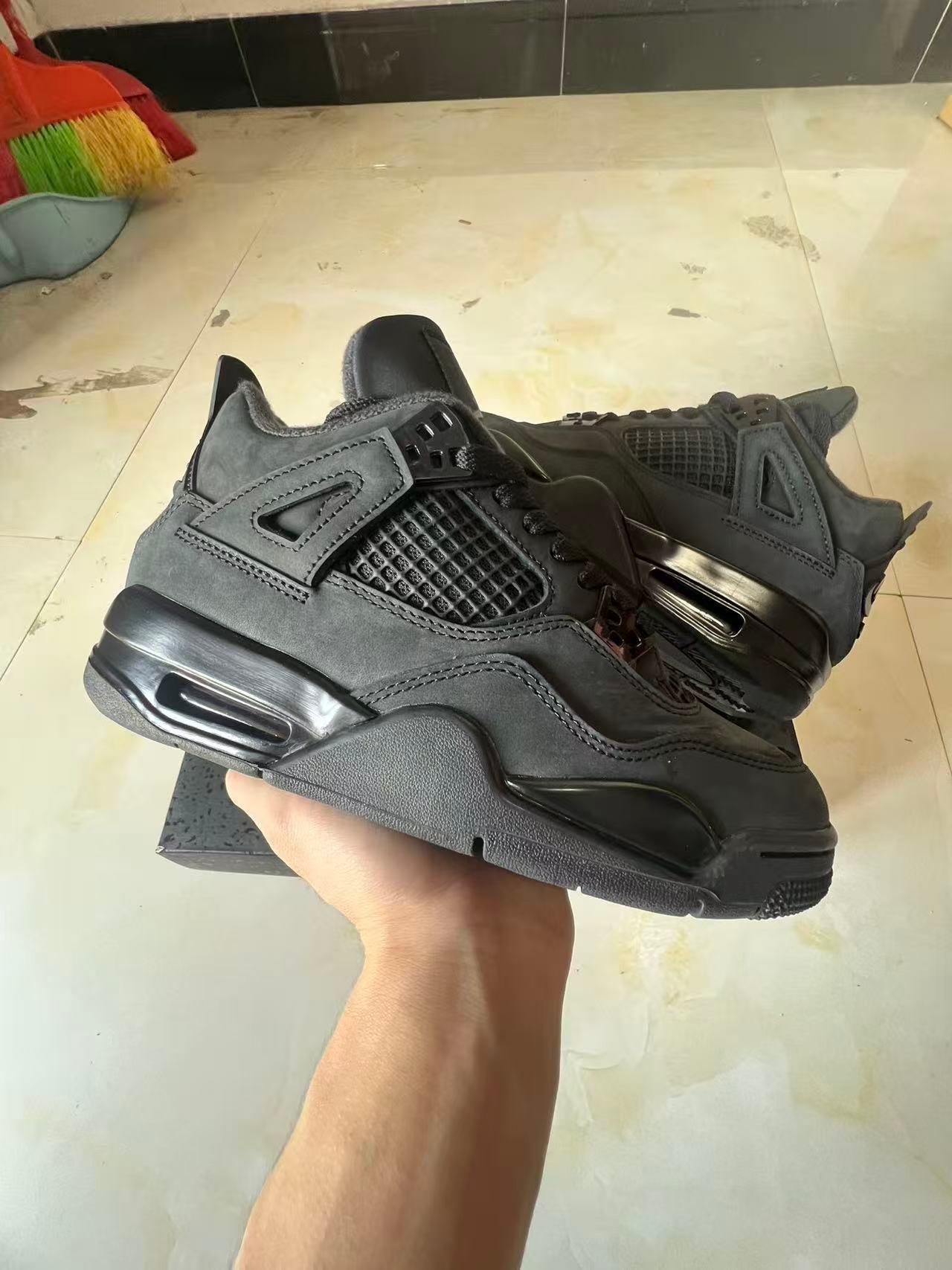 F-Air Jordan 4 quotBlack Catquot FV5029-010 - Image 1