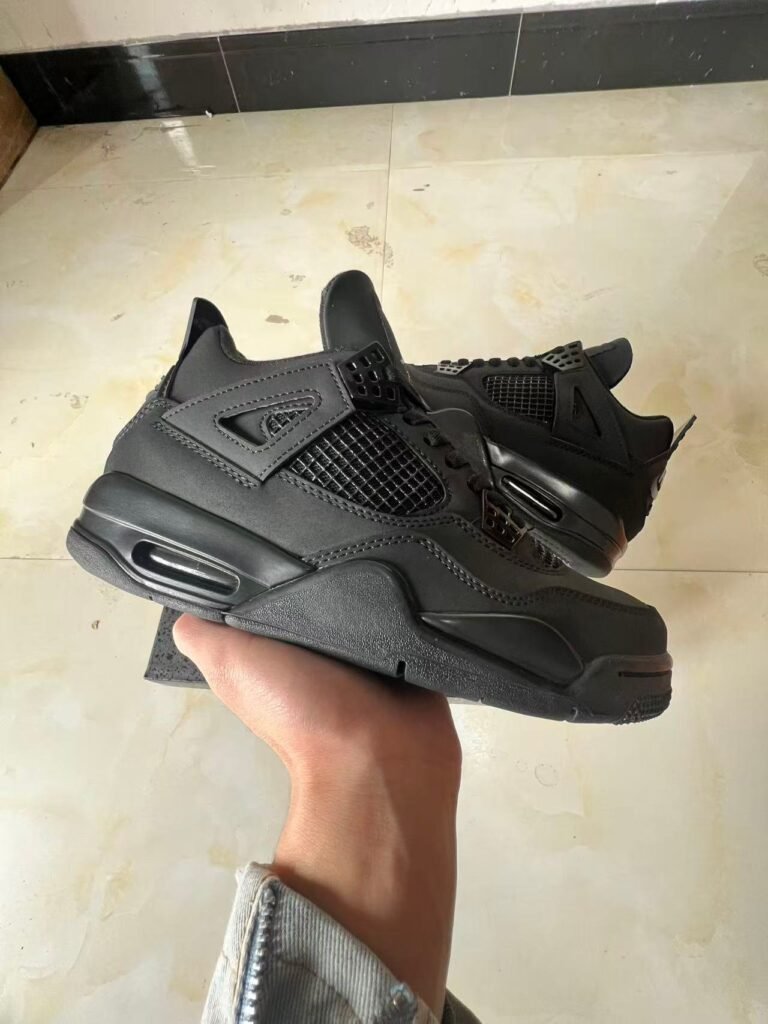 L-Air Jordan 4 Black Cat BlackBlack-Light-GraphiteFV5029-010