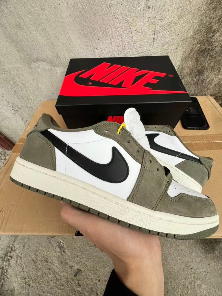F2-Air Jordan 1 Low OG Medium OliveHQ6998-20036-475