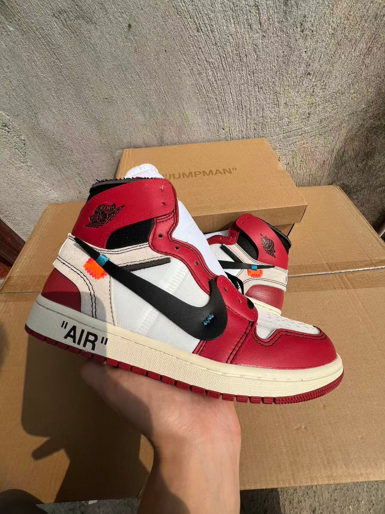 T-OFF-WHITE x Air Jordan 1 AA3834 101 - Image 1
